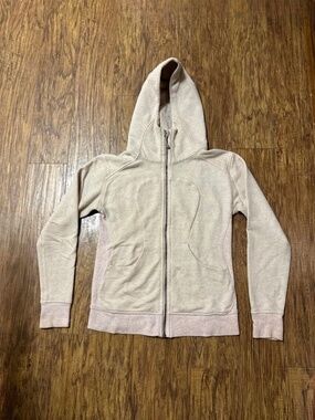 Lululemon Scuba Full-Zip Hoodie | Light Pink Cream |  Size 6